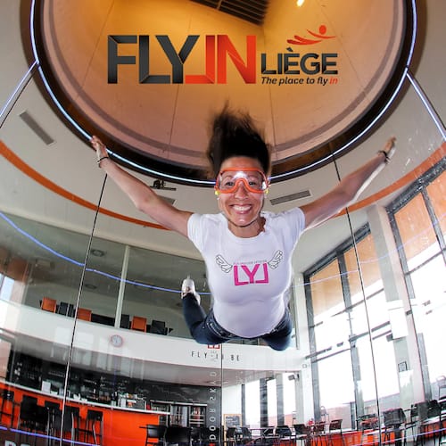 6x2 vols pour FLYIN LIEGE, un des plus grands simulateurs de chute libre au Monde !